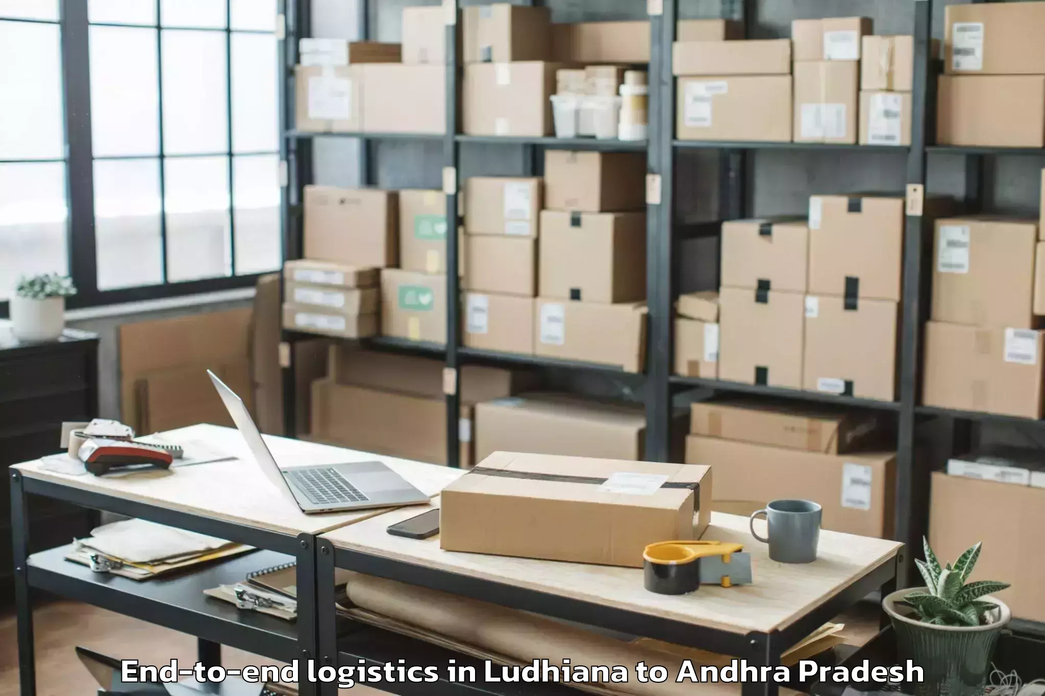 Book Ludhiana to Gollaprollu End To End Logistics Online